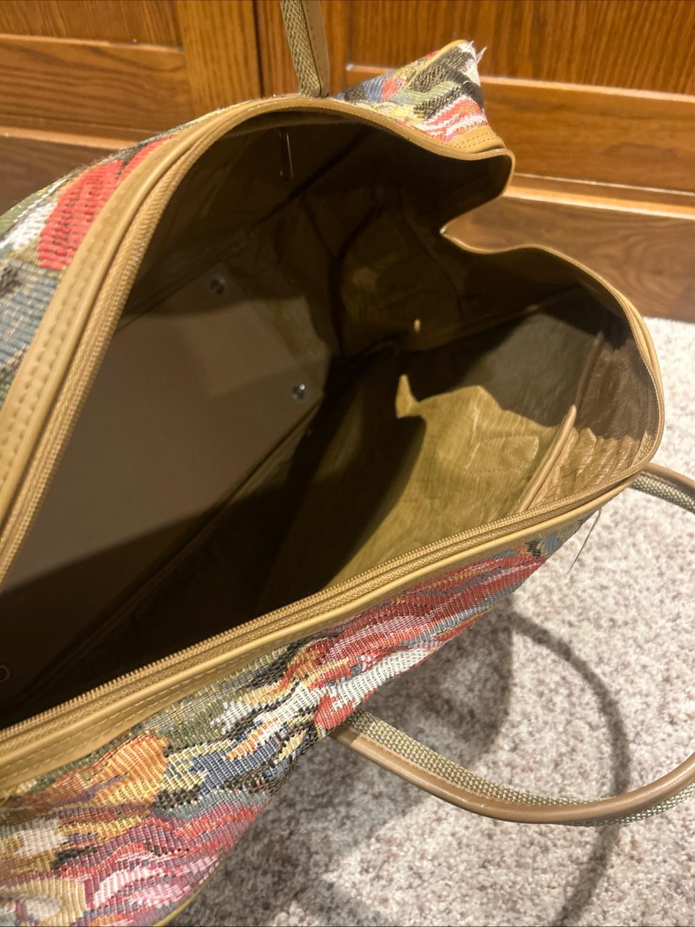 Adolfo Floral Tapestry Weekender Bag - Picture 9 of 11